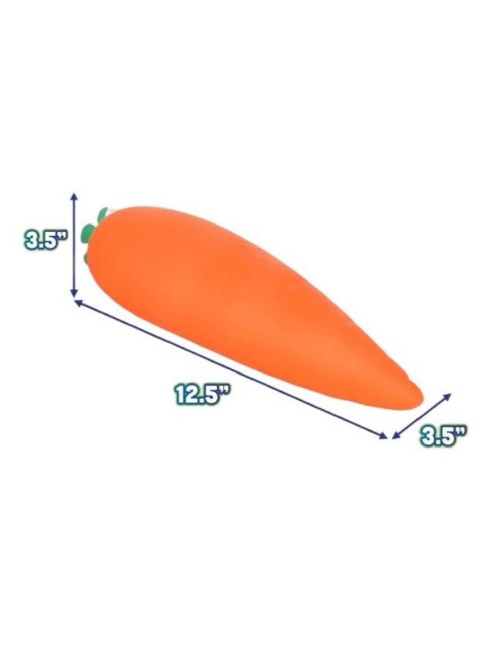 Jumbo Squeeeze Carrot Squishy Sensory Fidget Stress Relief Toy Squish 12 in NEW - Picture 3 of 4